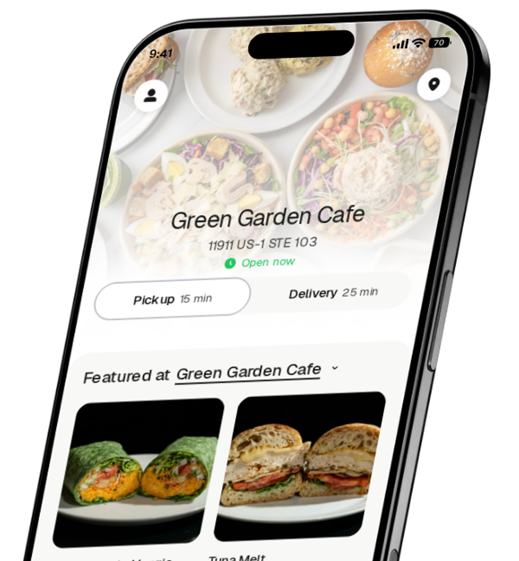 Green Garden Cafe app preview