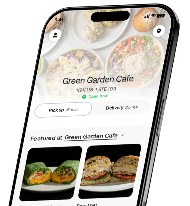 Green Garden Cafe app preview