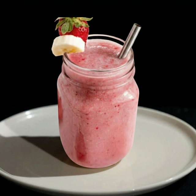 Strawberry Banana Milkshake.