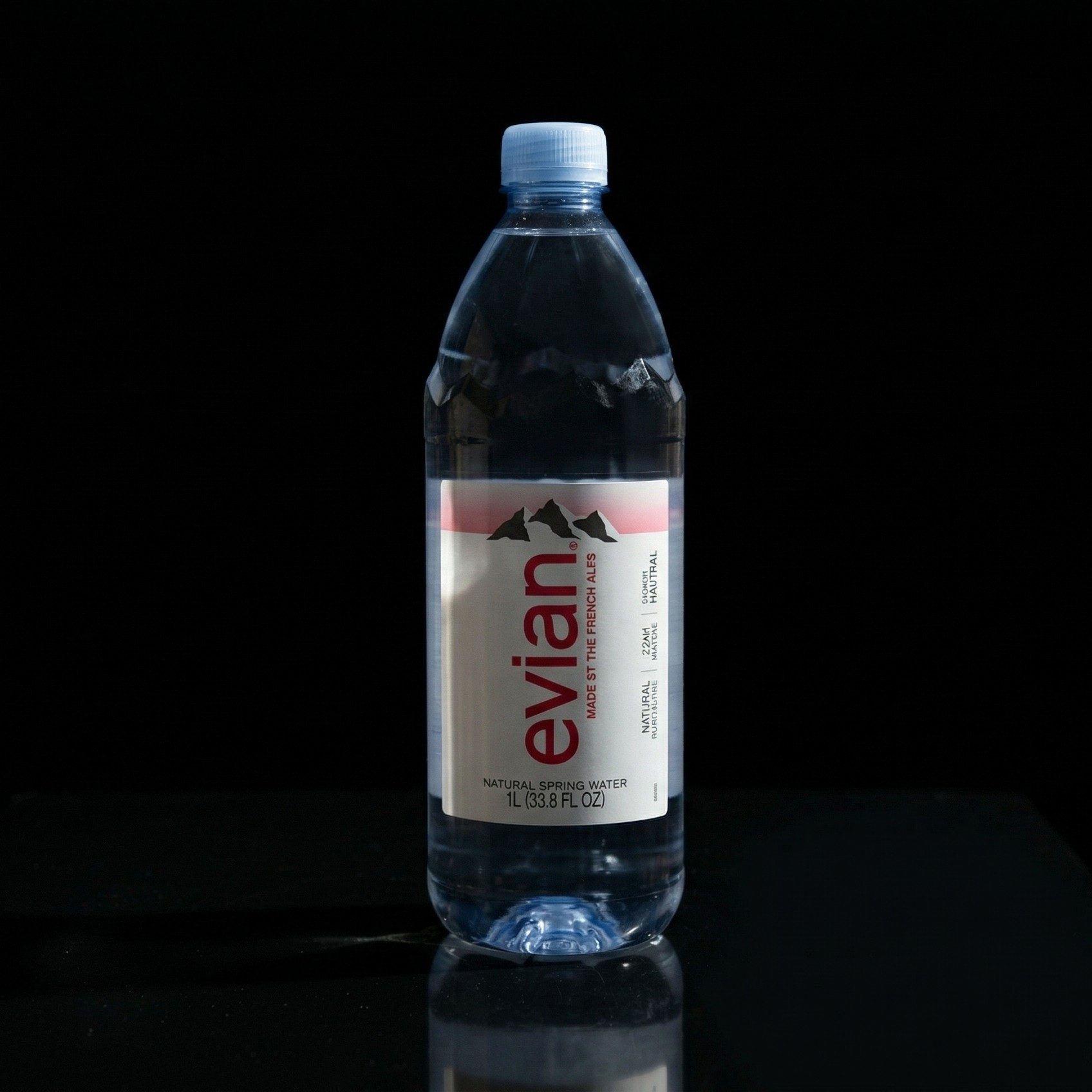 Evian Water.