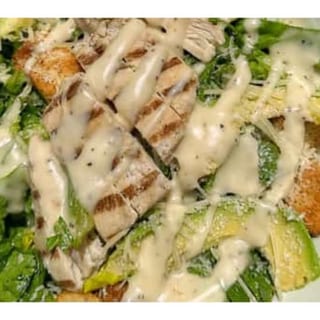 Grilled Caesar Avocado Salad
